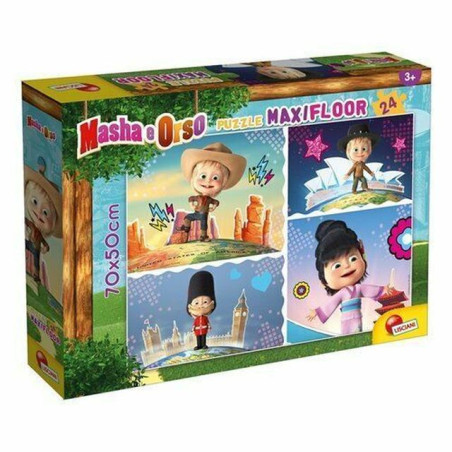 MASHA PUZZLE MAXIFLOOR 24 E' FANTASTICO EAN 8008324086085 INGROSSO PUZZLE CLASSICI