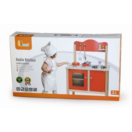 CUCINA IN LEGNO 54X83X30CM CON ACCESSORI EAN 6934510503840 INGROSSO GIOCHI IN LEGNO