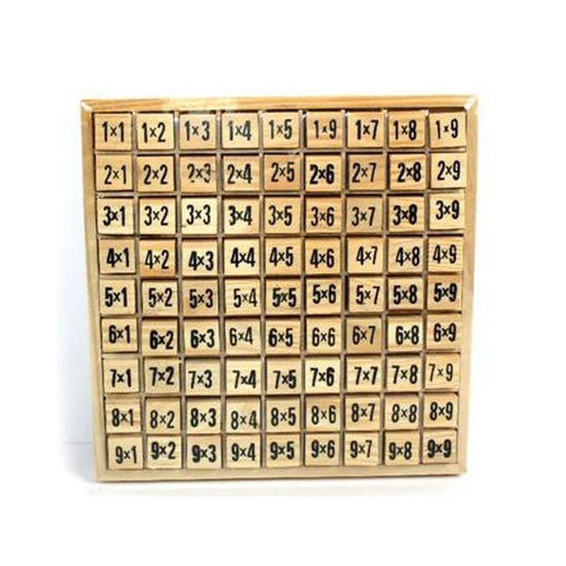 GIOCO LEGNO TABELLA MOLTIPLICAZ. 17X17CM EAN 8034048193532 INGROSSO GIOCHI IN LEGNO