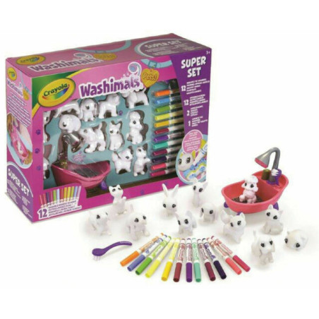 WASHIMALS - SUPER SET ATTIVITA' CUCCIOLI EAN 0071662173210 INGROSSO GIOCHI CREATIVI