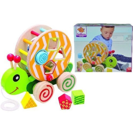 LUMACA TRAINABILE GIOCO LEGNO FORMEINCAS EAN 4003046522310 INGROSSO GIOCHI IN LEGNO