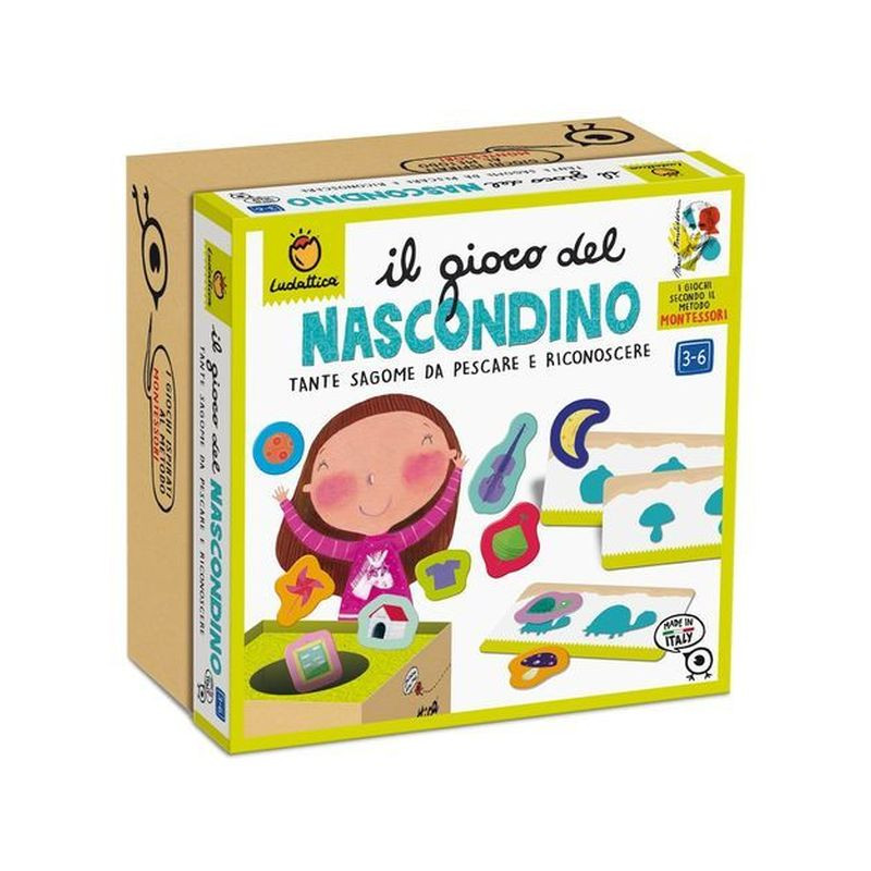 LUDATTICA MONTESSORI GIOCO DEL NASCONDIN EAN 8057158620651 INGROSSO GIOCHI CREATIVI