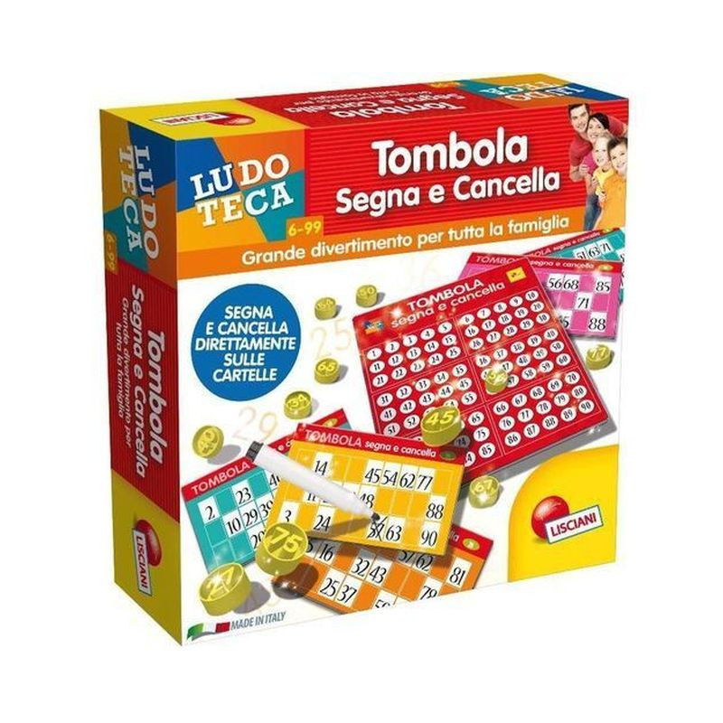 LUDOTECA TOMBOLA SEGNA E CANCELLA 48CART EAN 8008324056996 INGROSSO GIOCHI DI SOCIETA