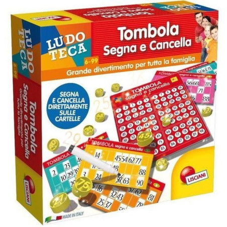 LUDOTECA TOMBOLA SEGNA E CANCELLA 48CART EAN 8008324056996 INGROSSO GIOCHI DI SOCIETA
