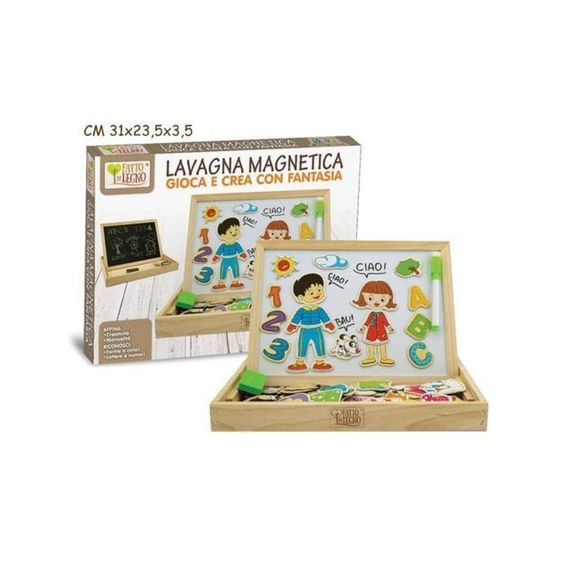 FATTO DI LEGNO - LAVAGNA MAGNETICA DOUBL EAN 8017967405481 INGROSSO GIOCHI IN LEGNO