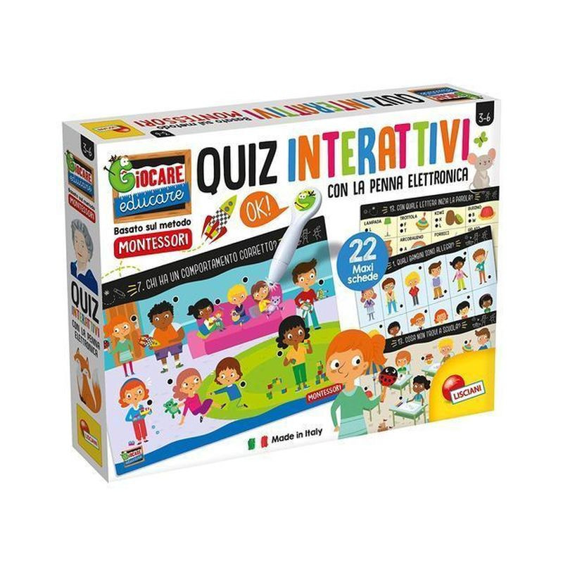 MONTESSORI PENNA ELETTRONICA SCHEDE GIG. EAN 8008324076727 INGROSSO GIOCHI CREATIVI
