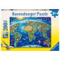 PUZZLE PZ.200 XXL VISTA DEL MONDO D.ALTO EAN 4005556127221 INGROSSO PUZZLE CLASSICI