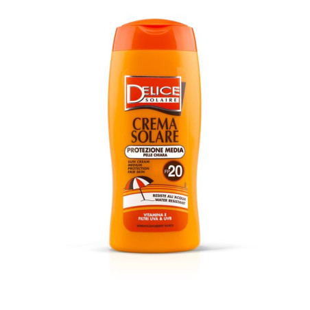 DELICE CREMA SOLARE FP20 250ML EAN 8004120907678 INGROSSO SOLARI