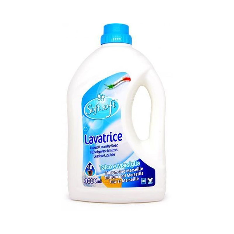 DETERSIVO SOFT LAVATRICE 3 LT TALCO/MARS EAN 8057438680474 INGROSSO DETERSIVI