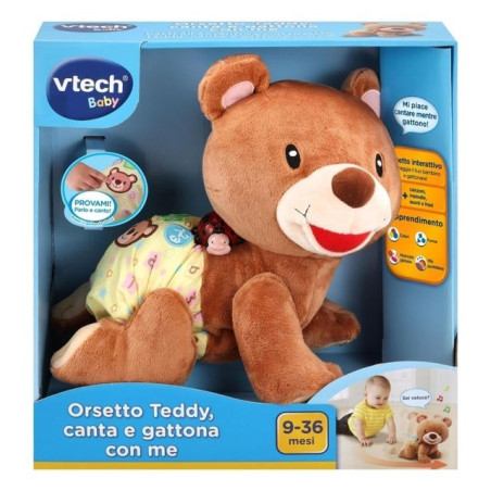 L'ORSETTO TEDDY - CANTA E GATTONA CON ME EAN 3417761811078 INGROSSO PELUCHE MORBIDOSI