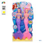 SET 2 SIRENE GEMELLE DEL MARE C/LUCE TRY EAN 8057438026401 INGROSSO GIOCHI DA EDICOLA