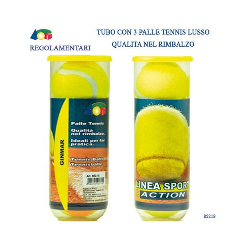 TUBO C/ 3 PALLE TENNIS LUSSO EAN 8055742227705 INGROSSO TENNIS