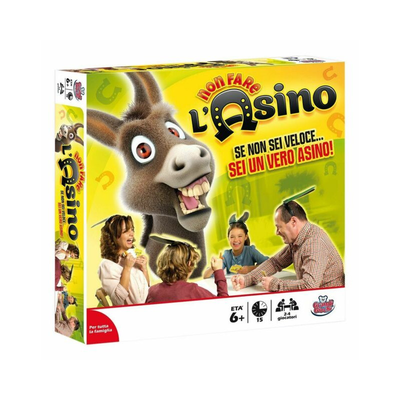 NON FARE L'ASINO 2/4 GIOCATORI 6+ANNI 27X27X5CM EAN 8005124001799 INGROSSO GIOCHI DI SOCIETA