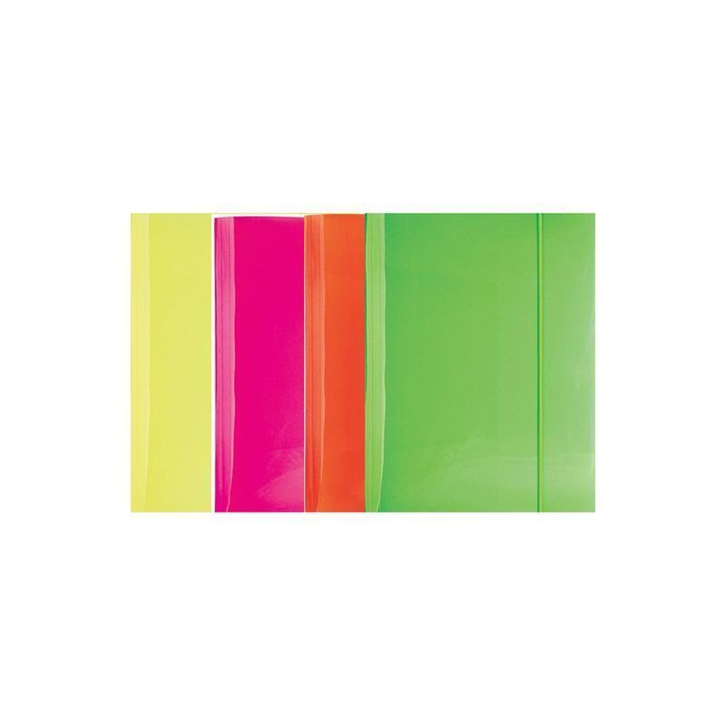 CARTELLA C/ALASTICO A4 FLUO ASS EAN 8033593056255 INGROSSO CARTELLINE