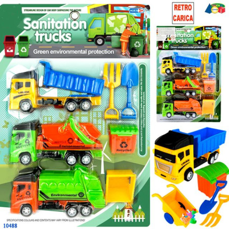 MEZZI ECOLOGICI C/ACCESSORI RETROCARICA EAN 8057438021161 INGROSSO GIOCHI DA EDICOLA
