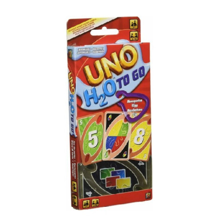 UNO H20 TO GO 20.5X9.5X2CM C/CLIP +7ANNI EAN 0027084724578 INGROSSO GIOCHI DI CARTE