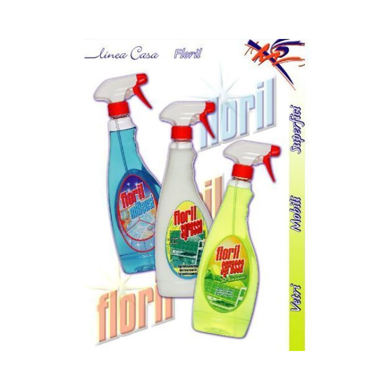 FLORIL SGRASSA LIMONE ML.750 TR. 12 EAN 8001859011973 INGROSSO DETERSIVI