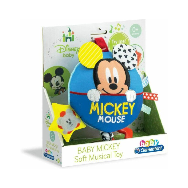 BABY MICKEY MORBIDO CARILLON 6X18X20CM IN STOFFA E APPENDIBILE EAN 8005125172115 INGROSSO GIOCHI PRIMA INFANZIA