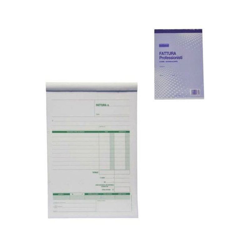 FATTURE PROFESSIONISTI 2 COPIE 15X21CM EAN 8033593013371 INGROSSO MODULI E SCHEDE FATTURE PROFESSIONISTI 2 COPIE 15X21CM EAN 8033593013371 INGROSSO MODULI E SCHEDE