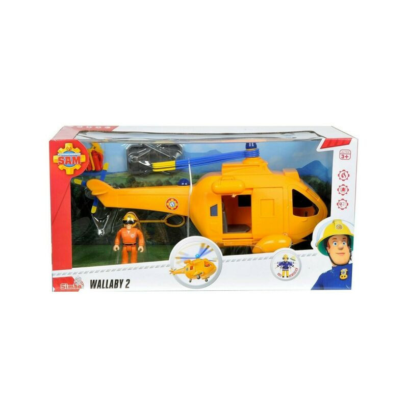 SAM ELICOTTERO WALLABY II CM.34 CON PERS EAN 4006592007713 INGROSSO SET PERSONAGGI CARTOON