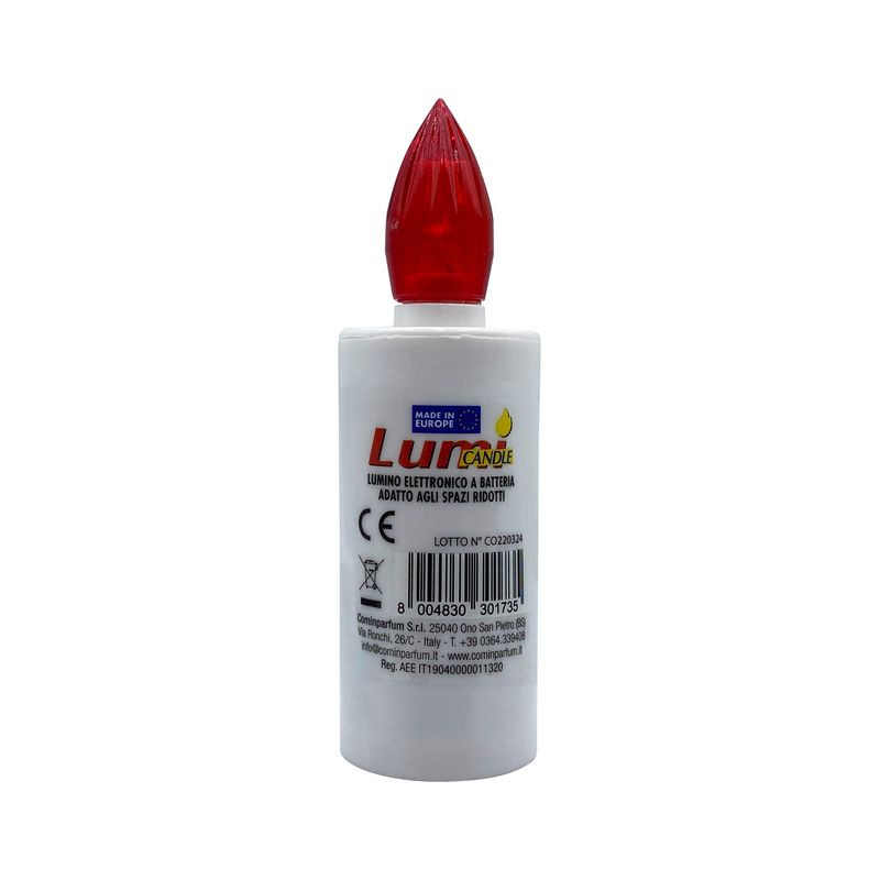 LUM CANDLE BIAN LUCE ROSS INTERM.150GG. EAN 8004830301735 INGROSSO LUMINI E CERI