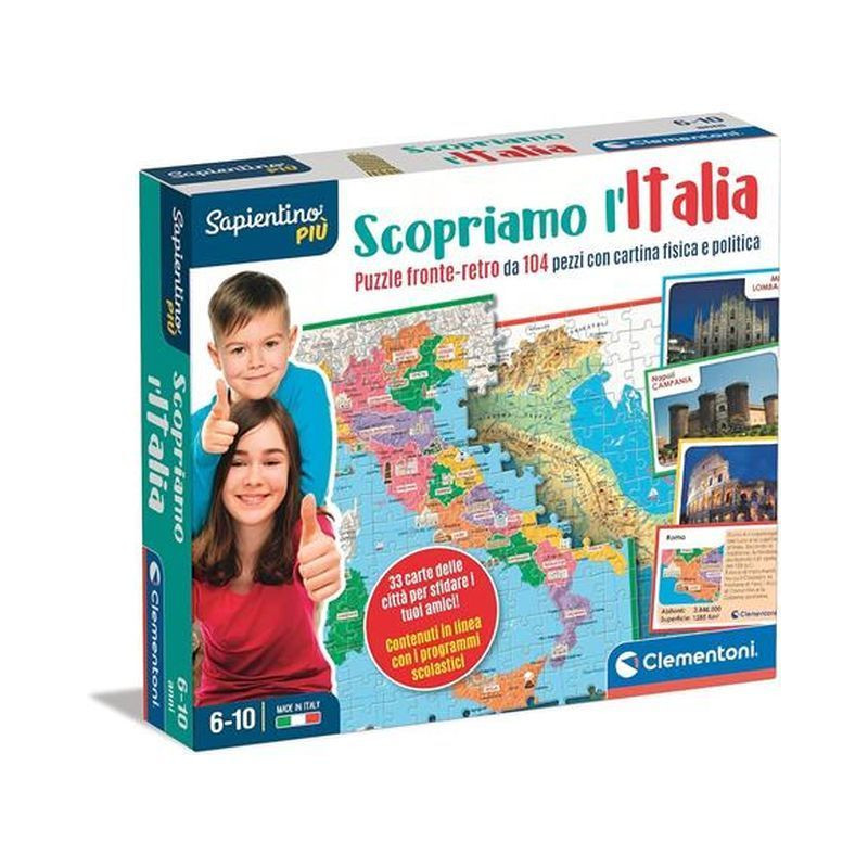 SAPIENTINO PIU - SCOPRIAMO L'ITALIA EAN 8005125165940 INGROSSO GIOCHI SAPIENTINO
