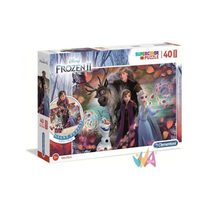 PUZZLE PZ.40 FLOOR FROZEN II 100X70CM EAN 8005125254644 INGROSSO PUZZLE CLASSICI