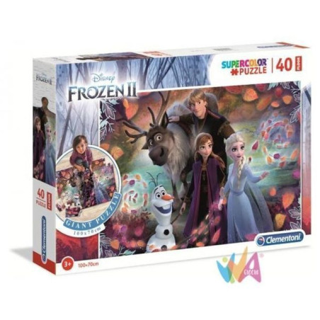 PUZZLE PZ.40 FLOOR FROZEN II 100X70CM EAN 8005125254644 INGROSSO PUZZLE CLASSICI