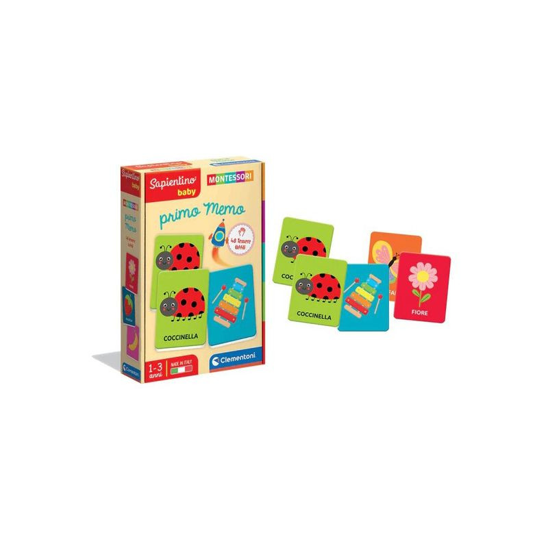MONTESSORI SAPIENTINO BABY CARD PRIMO EAN 8005125164325 INGROSSO GIOCHI SAPIENTINO