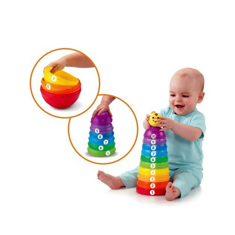 SCODELLE IN PLASTICA IMPILABILI 10 F.P. EAN 0746775053383 INGROSSO GIOCHI PRIMA INFANZIA