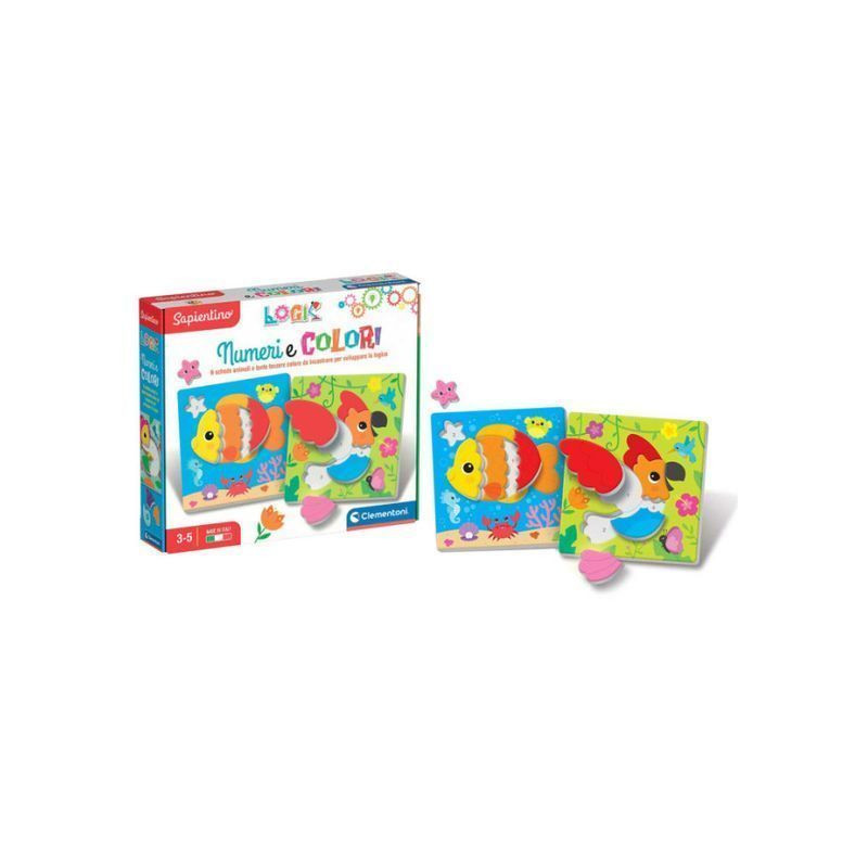 SAPIENTINO LOGIC NUMERI E COLORI EAN 8005125164639 INGROSSO GIOCHI SAPIENTINO