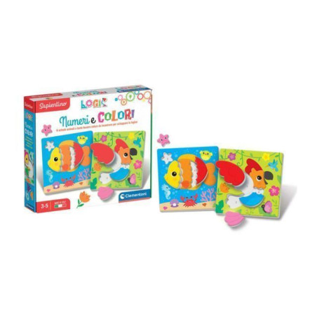 SAPIENTINO LOGIC NUMERI E COLORI EAN 8005125164639 INGROSSO GIOCHI SAPIENTINO