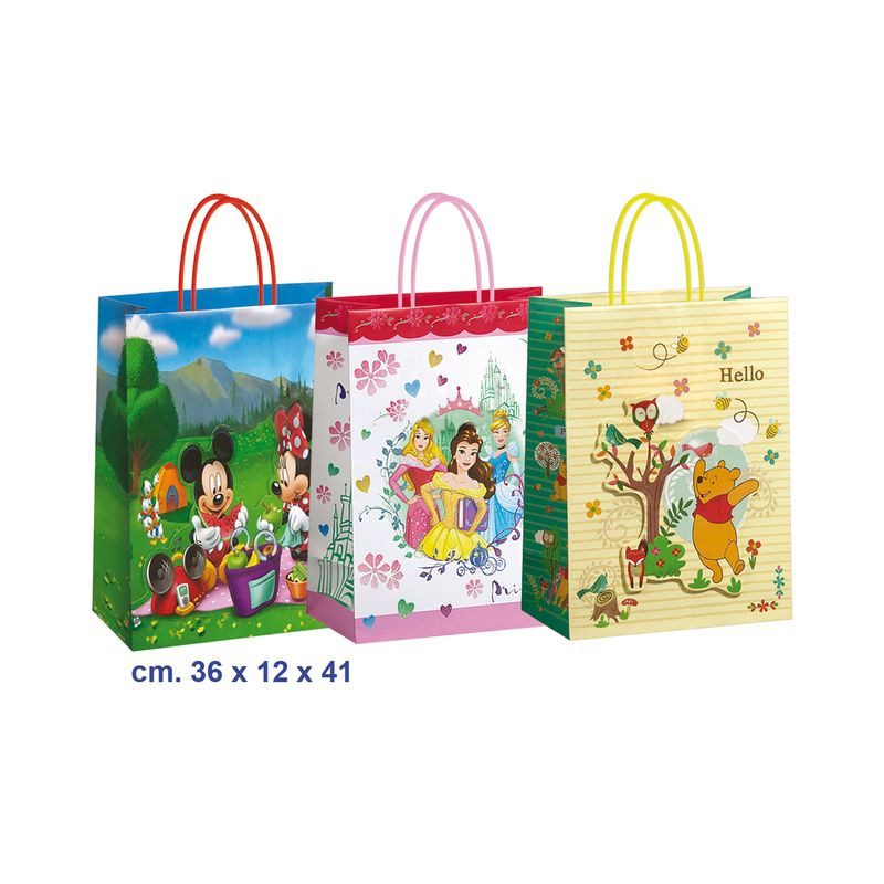 SHOPPER CARTA WALT DISNEY 36X12X41 CM AS EAN 5907572208030 INGROSSO SACCHETTI E SHOPPER REGALO