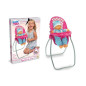 SEGGIOLONE IN METALLO 2 IN 1 EAN 8017967741282 INGROSSO ACCESSORI PER BAMBOLE