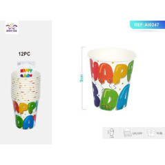 INGROSSO BICCHIERI CARTA 12PZ PA