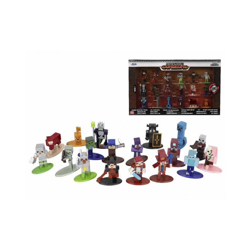 MINECRAFT GIFTPACK DA COLLEZIONE 18 PERS ONAGGI IN DIE CAST CM.4 WAVE 7 EAN 4006333080432 INGROSSO PERSONAGGI CARTOON E DISNEY