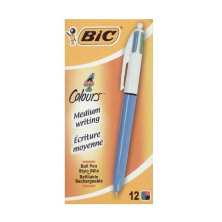 INGROSSO PENNA 4 COLORI BIC 12