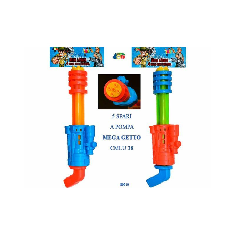 POMPETTA ACQUA 4 MEGA GETTI, ASS. EAN 8034094808787 INGROSSO PISTOLE ACQUA E SPRUZZATORI