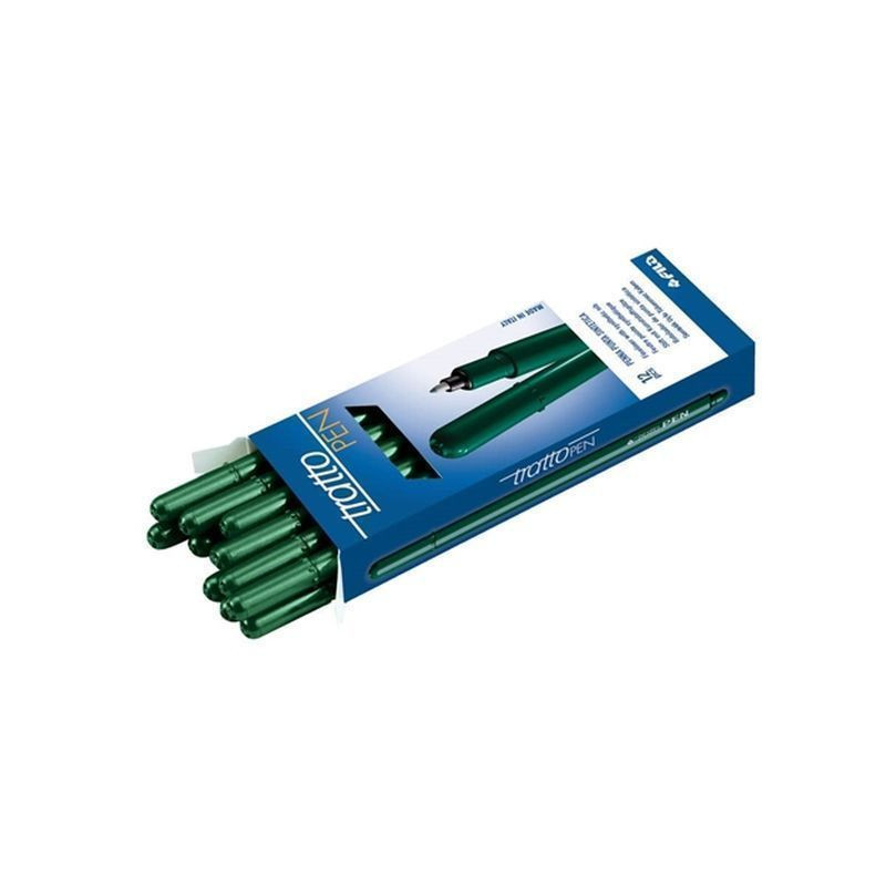 TRATTO PEN METAL VERDE C.12 EAN 8000825830761 INGROSSO PENNE PER LA SCUOLA