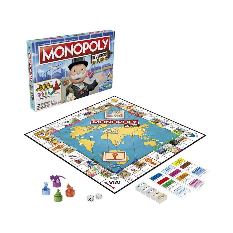 MONOPOLY IN VIAGGIO PER IL MONDO EAN 5010993951383 INGROSSO GIOCHI DI SOCIETA