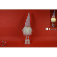 INGROSSO GNOMO DI NATALE 65CM C/