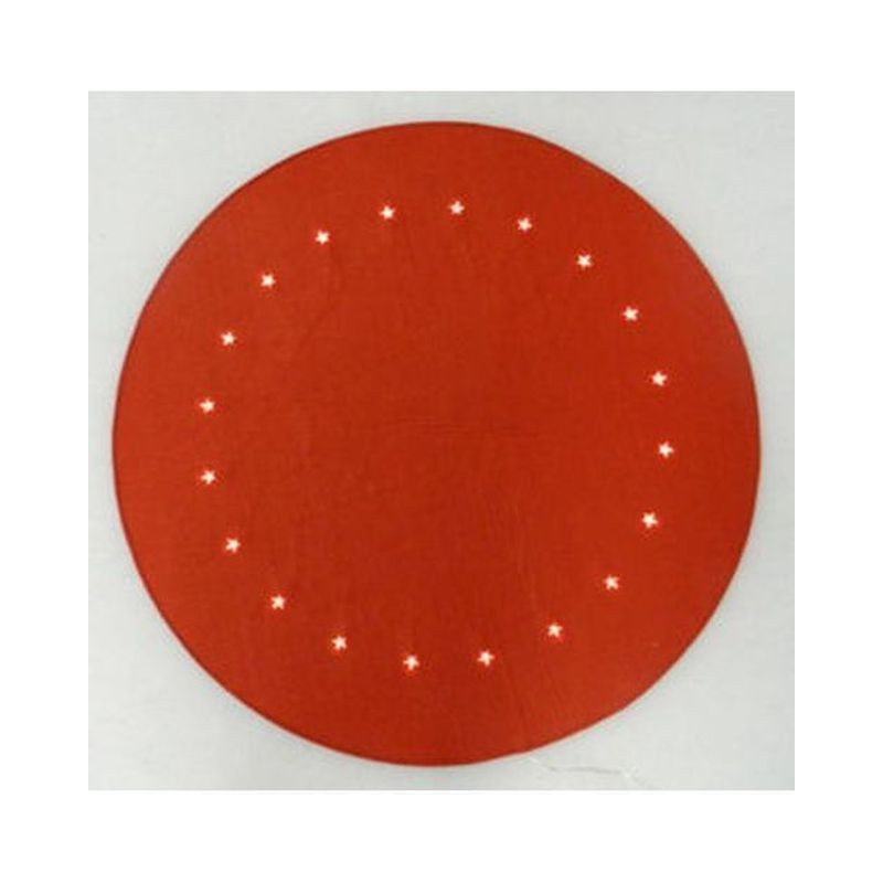 TAPPETO ROSSO D.90 C/20 LED BASE ALBERO EAN 8003429988494 INGROSSO TAPPETI NATALIZI