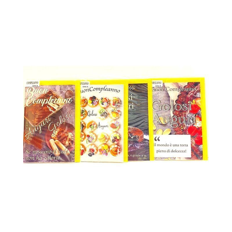 BIGLIETTO B/C - GOLOSI AUGURI EAN 8056860793868 INGROSSO BIGLIETTI COMPLEANNO