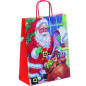 SHOPPER BABBO NATALE CM. 24X31 EAN 8010598362277 INGROSSO SACCHETTI E SHOPPER NATALIZI