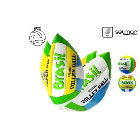 PALLONE VOLLEY SOFT BRASIL D220 280-310G EAN 8430373040525 INGROSSO PALLONI CALCIO E VOLLEY