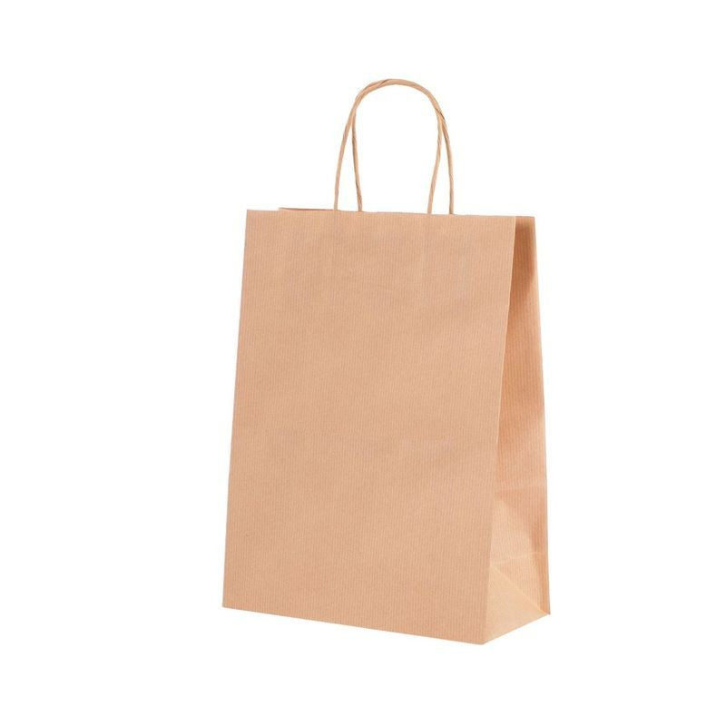 SHOPPER CARTA 36X41 SEALING AVANA C.25 EAN 80000444 INGROSSO SACCHETTI E SHOPPER REGALO