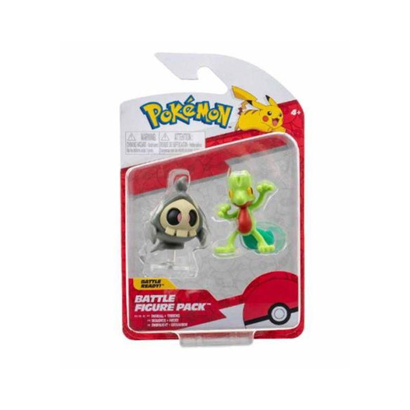 POKEMON BATTLE FIGURE TREECKO & DUSKULL EAN 8059571750519 INGROSSO PERSONAGGI CARTOON E DISNEY