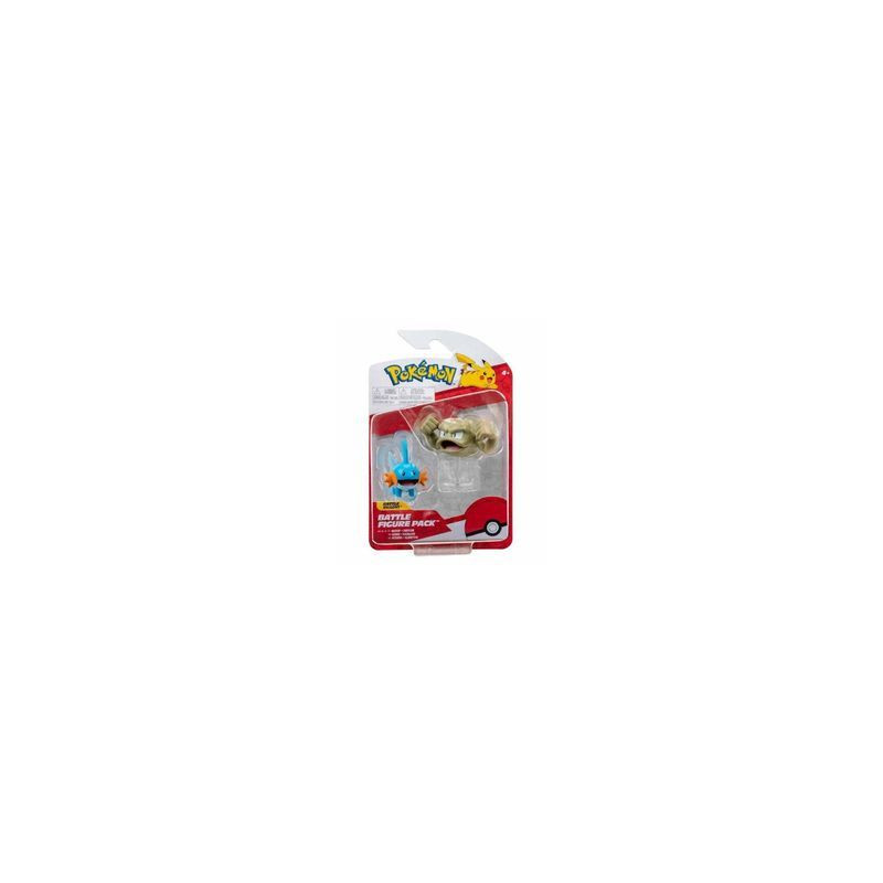 POKEMON BATTLE FIGURE MUDKIP & GEODUDE EAN 8059571750526 INGROSSO PERSONAGGI CARTOON E DISNEY