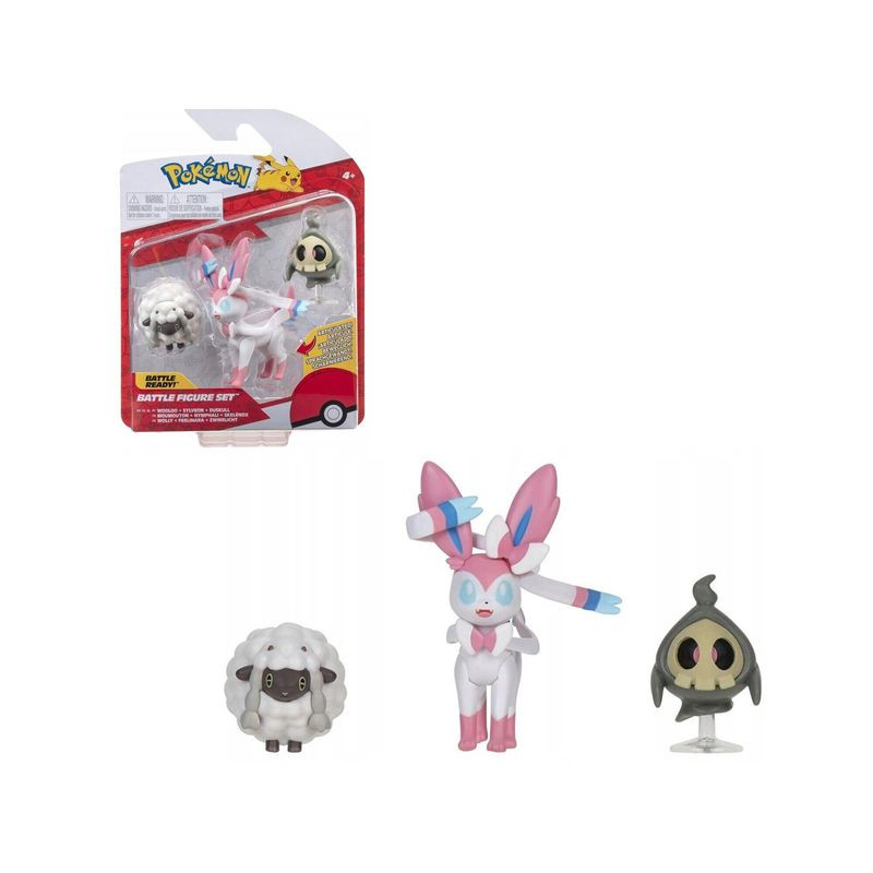 POKEMON BATTLE FIG. DUSKULL WOOLOO SYLV EAN 8059571751318 INGROSSO PERSONAGGI CARTOON E DISNEY