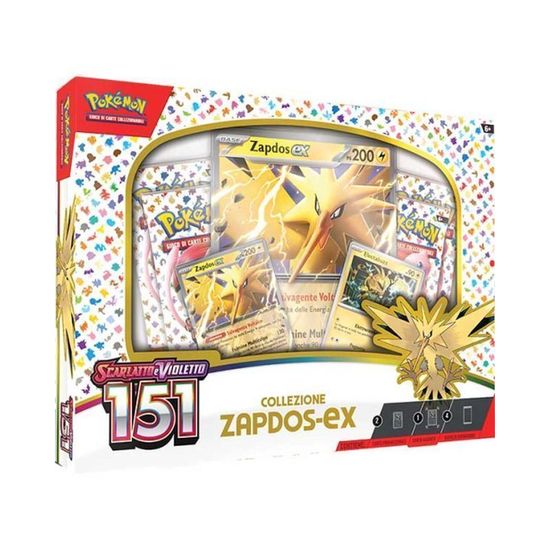 POKEMON SCARLATTO VIOLETTO 151 ZAPDOS EAN 0820650603624 INGROSSO GIOCHI DI CARTE